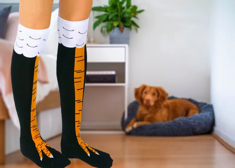 اسينتي Women's Knee-Length Sock Socks Long Women's Socks Women's Colorful Patterned Socks