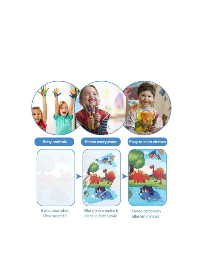 6 Pack Magic Water Coloring Book, Magic Painting Books with Water Pen Mess Free Coloring Books for Toddler 2-4Years Reusable Coloring Book-Children - Image 3