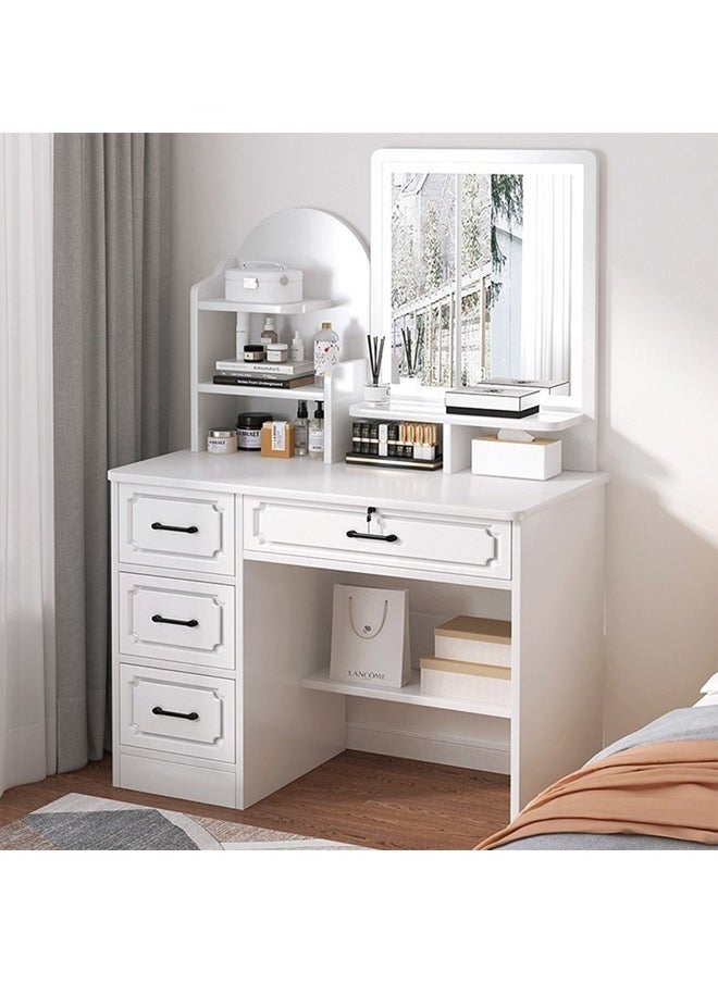 NKX Multifunctional Makeup Vanity Dressing Table with LED Mirror and Chair 80 CM  - Image 1