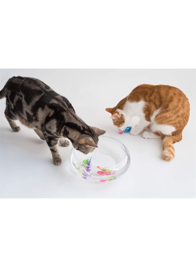 SYOSI Led Water Activated Robot Fish Toy For Cats & Kids 4 Pcs Colorful Swimming Bathtub Toys Fun Birthday Gift For Toddlers Boys & Girls - Image 2