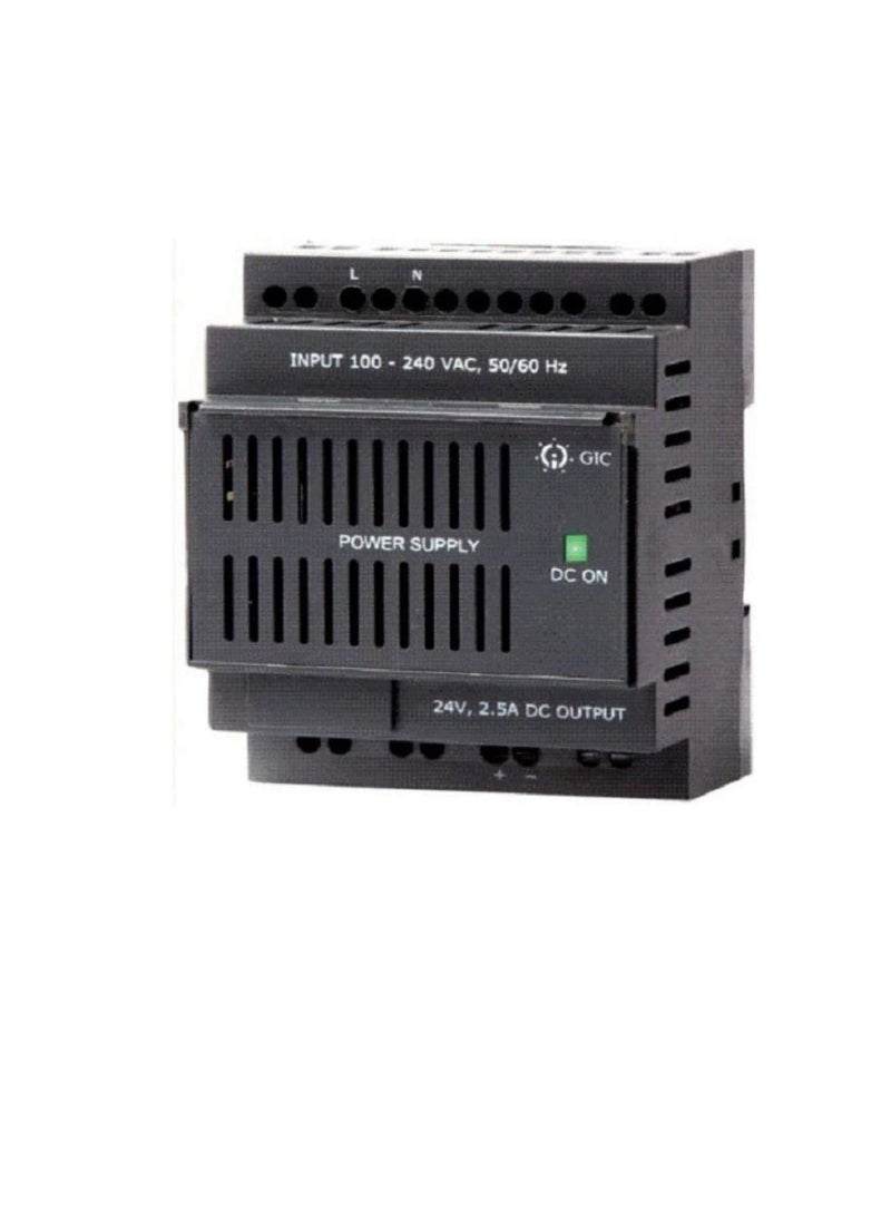 Din Rail DB Mounted 100-240V to 24V DC 2.5A Single Output Switched Mode Power Supply Converter