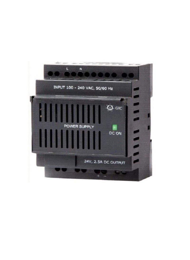 Din Rail DB Mounted 100-240V to 24V DC 2.5A Single Output Switched Mode Power Supply Converter