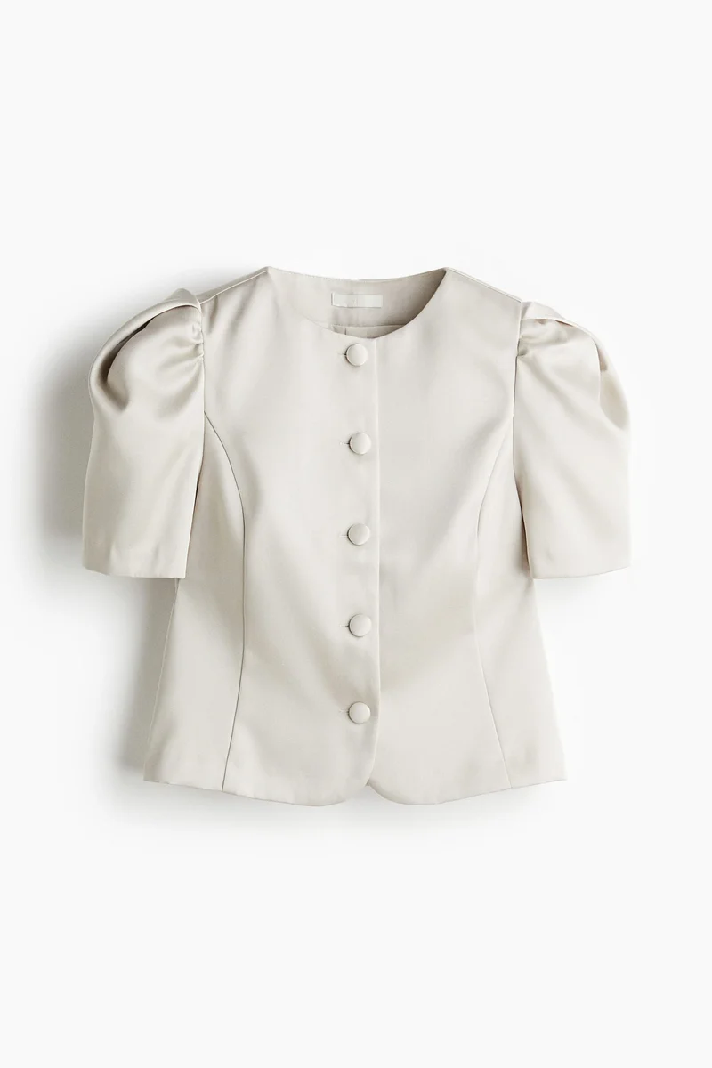 H&M Puff-sleeved blouse