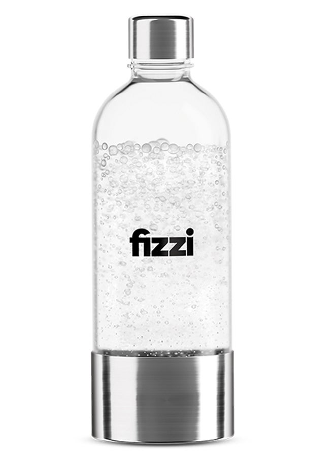 nutricook Nutricook Fizzi Carbonation Bottle, 1L, BPA-Free PET Material, Stainless Steel Cap and Base, NC-CB100  - Image 1