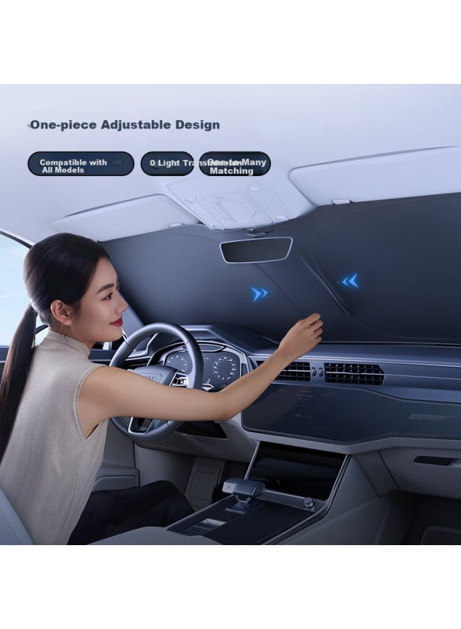 Baseus Car Sunshade, Front Windshield Sun Visor, Interior Heat Insulation Sunshade, Double-layer Heat Insulation Cover - Image 5