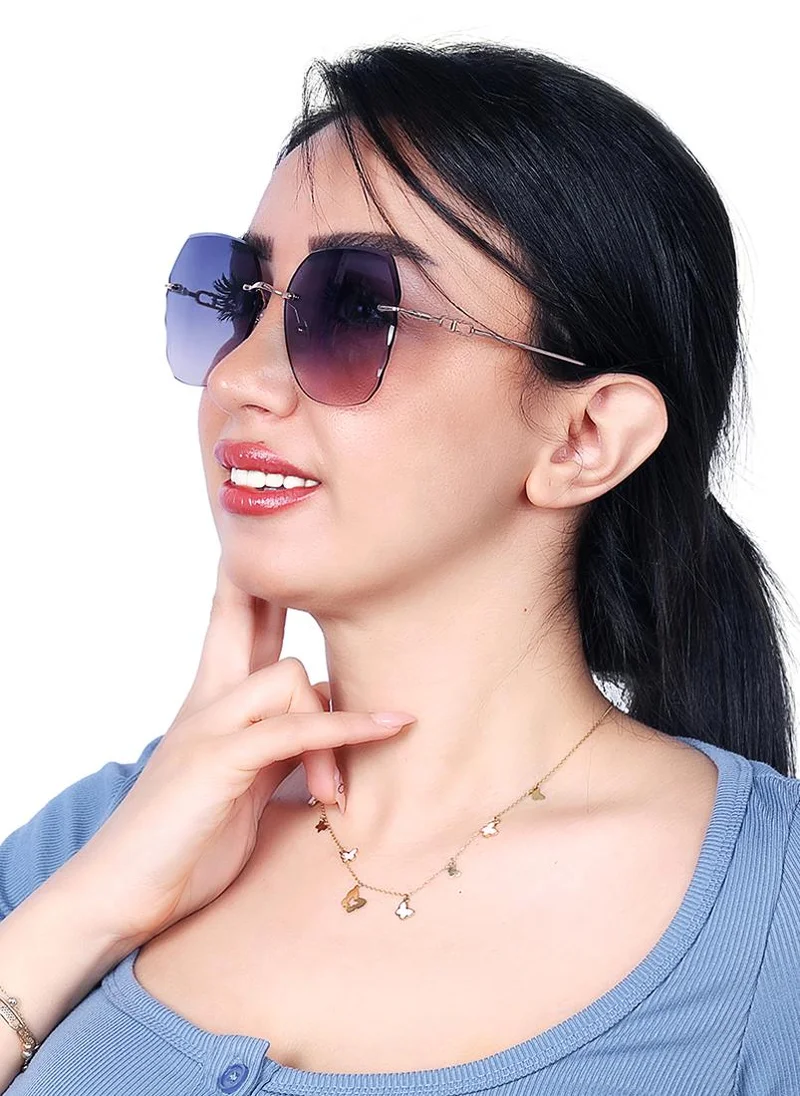 كيوبل Tinted aviator Sunglasses