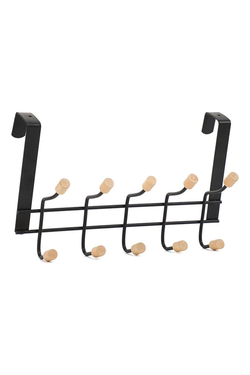 Door Hanger, Over The Door Hook, Coat Rack for Hanging, Aluminum Heavy Duty Door Organizer for Towels, Clothes, Hats, Bag, Behind Back of Door Bathroom - Image 3