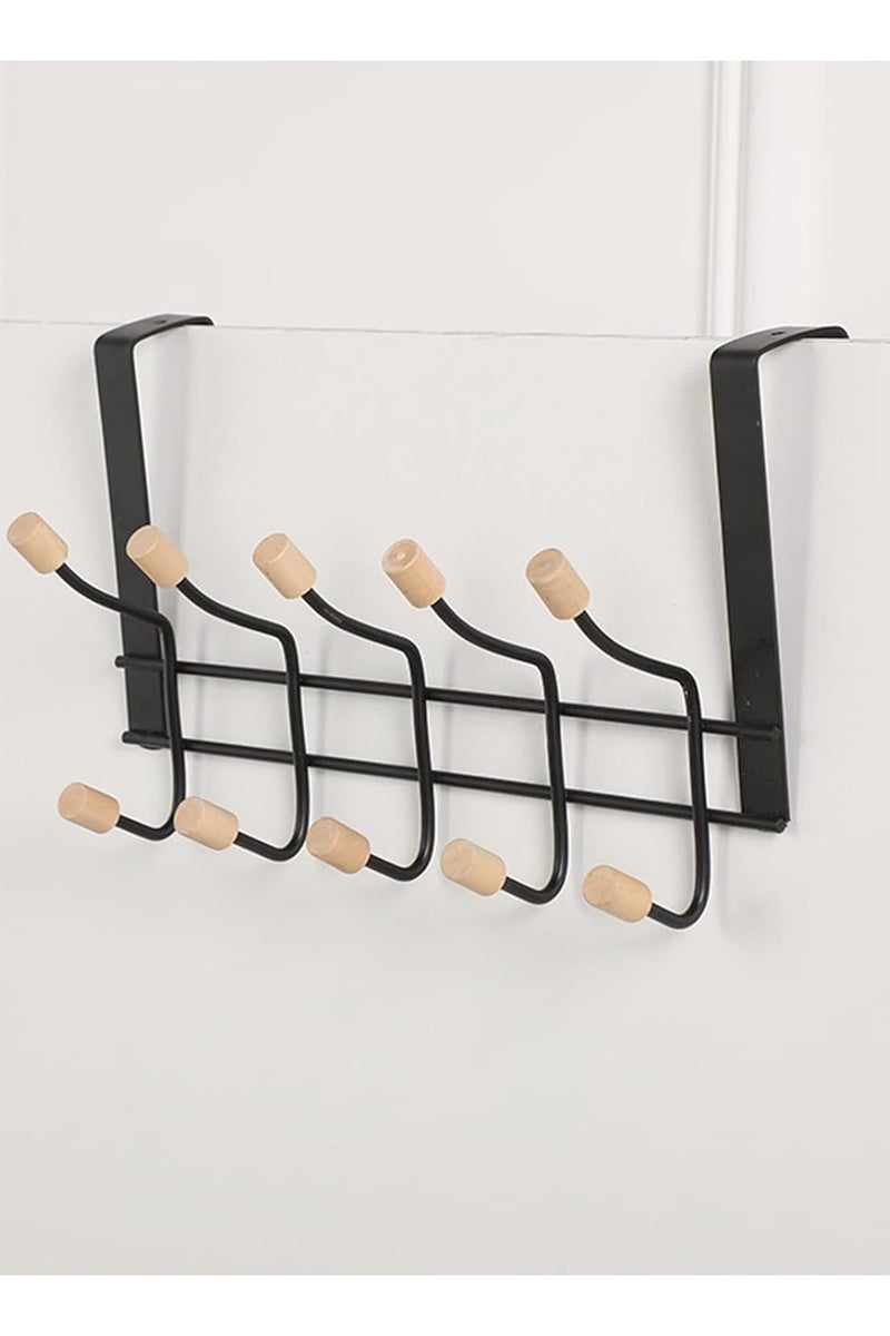 Door Hanger, Over The Door Hook, Coat Rack for Hanging, Aluminum Heavy Duty Door Organizer for Towels, Clothes, Hats, Bag, Behind Back of Door Bathroom - Image 4