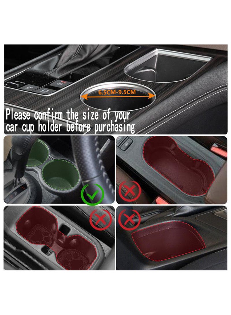 هاهاهاي حامل أكواب للسيارة، صينية متعددة الوظائف، صينية توسيع السيارة، حامل أكواب بقاعدة قابلة للتعديل 360 دوران قابلة للفصل مع صينية طعام لرحلات الطريق داخل السيارة - Image 5