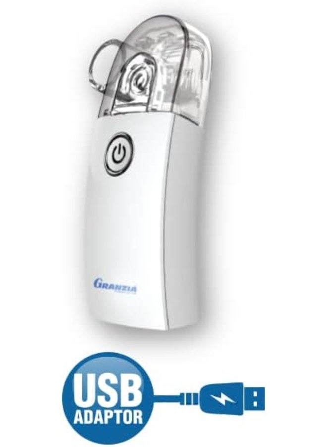 Granzia Mesh 2GO Portable Nebulizer - Advanced Italian Technology - Rechargeable Ultrasonic Mesh Inhaler for Kids & Adults - Compact & Silent - Image 3
