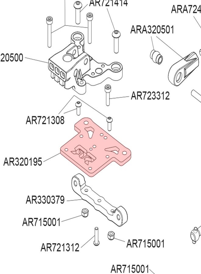MOSHNOLY Carbon Fiber Top Plate for Arrma 6S 1/8 Kraton/Notorious/Outcast/Talion/Typhon 1/7 Mojave/Felony/Infraction/Fireteam/Limitless RC Upgrade Part ARA320598 Allow Either M3 Or M4 Chassis Brace Mount Screw - Image 2
