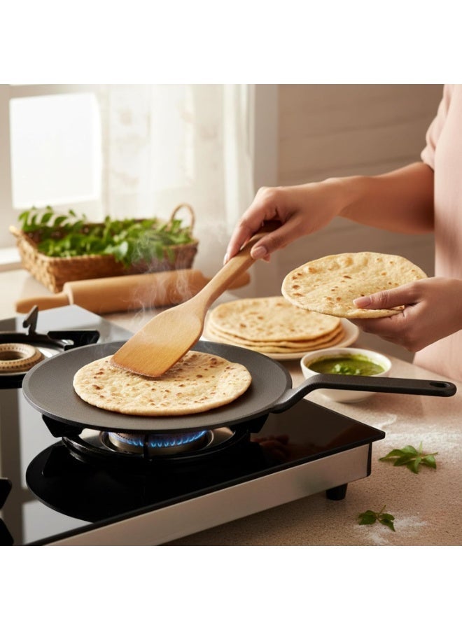Decent Kitchen Combo Set | Cast Iron Roti Tawa 23 cm + Stainless Steel Diamond Spice Box (7 Cups) | Durable Cookware & Kitchen Storage Set - Image 4