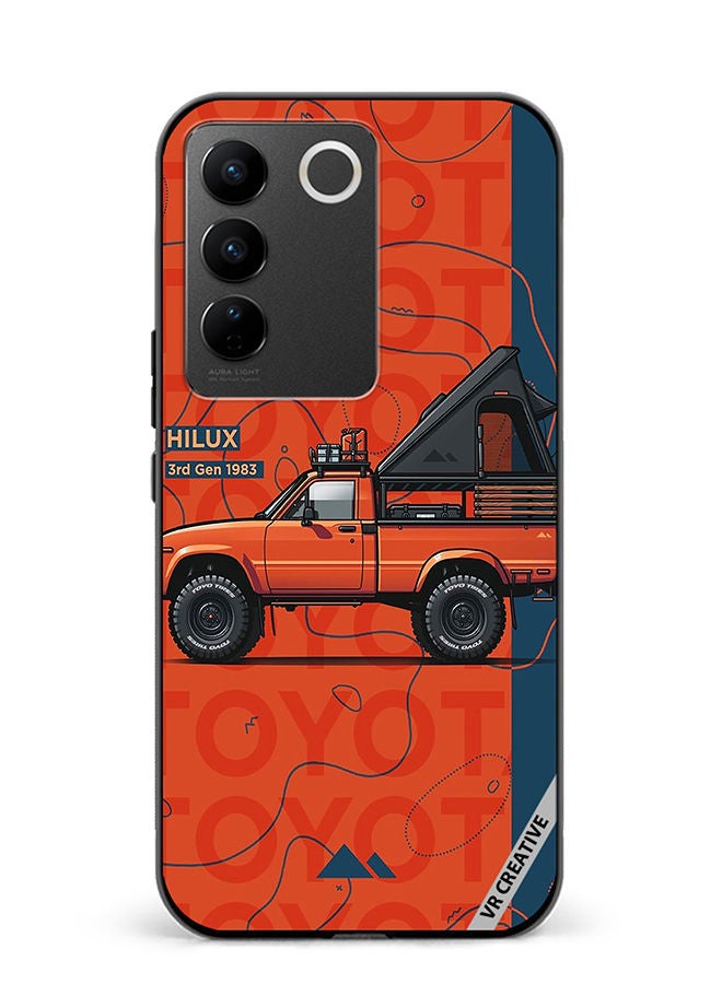 VR CREATIVE Protective Case Cover For Vivo V27e Hilux 3Rd Generation 1983 Truck Design  Multicolour - Image 1
