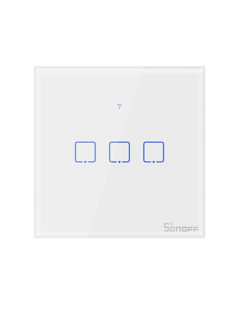 SONOFF - Smart WiFi Wall Light Switch APP/Touch Control Timer UK Standard Panel Smart Switch Compatible with Google Home/Nest & Alexa - Image 1