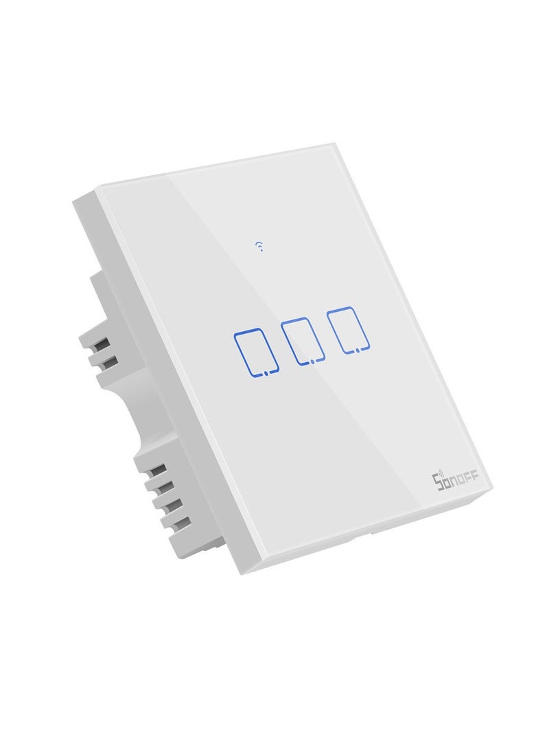 SONOFF - Smart WiFi Wall Light Switch APP/Touch Control Timer UK Standard Panel Smart Switch Compatible with Google Home/Nest & Alexa - Image 1