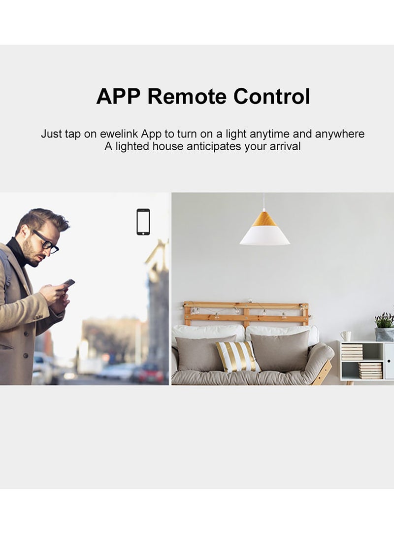 SONOFF - Smart WiFi Wall Light Switch APP/Touch Control Timer UK Standard Panel Smart Switch Compatible with Google Home/Nest & Alexa - Image 1