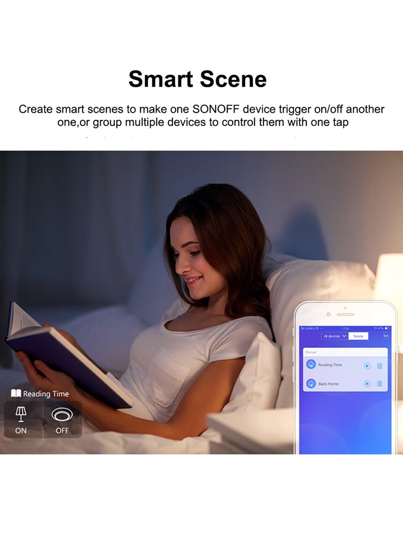 SONOFF - Smart WiFi Wall Light Switch APP/Touch Control Timer UK Standard Panel Smart Switch Compatible with Google Home/Nest & Alexa - Image 1