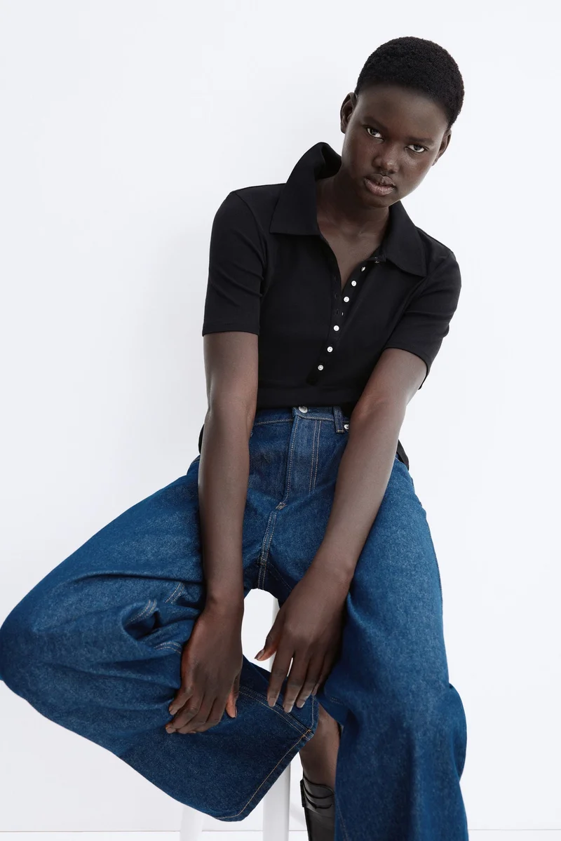 H&M Fitted polo shirt