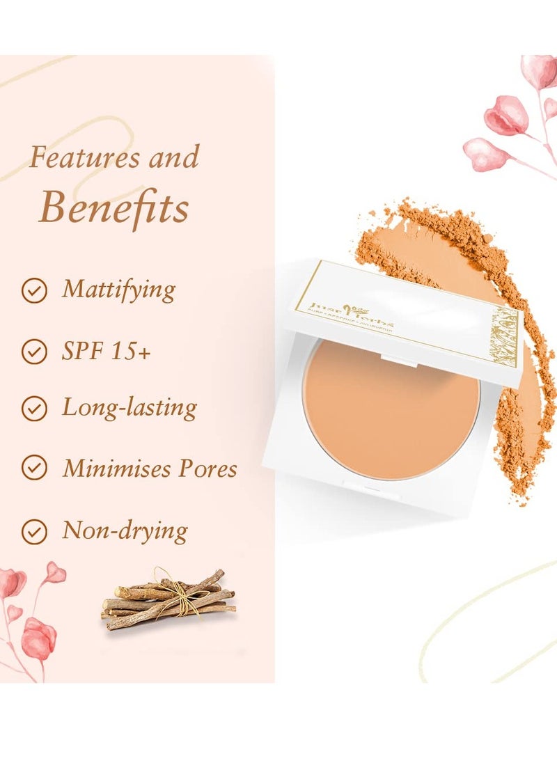 Just Herbs Just Herbs Compact Powder Mattifying Hydrating With SPF 15 9gm  - Image 3