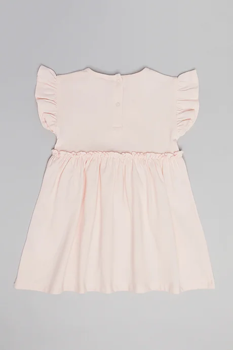 أر أند بي Hello Kitty Print Fit & Flare Dress with Flutter Sleeves