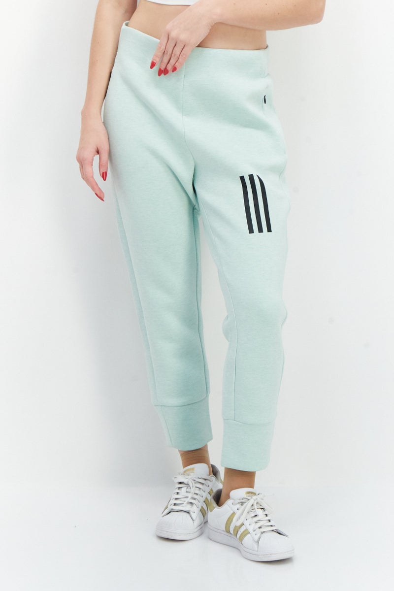 Adidas Women Petite Training Sweatpants, Mint Green Heather - Image 1