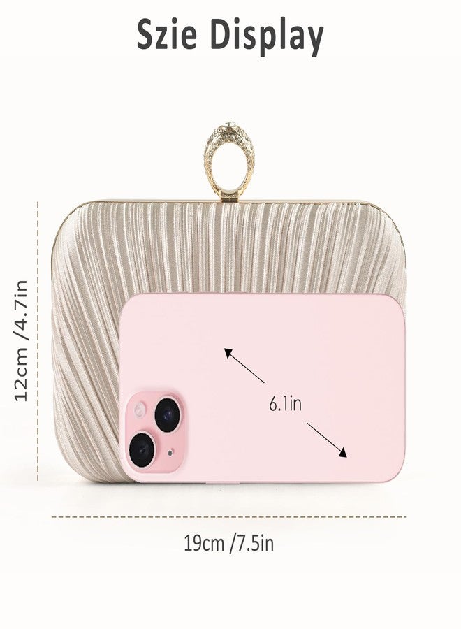 PACETAP Women's Evening Bag Clutch Purse, Handbag Chain Strap Shoulder Bag for Wedding Party Prom Dinner - Image 2