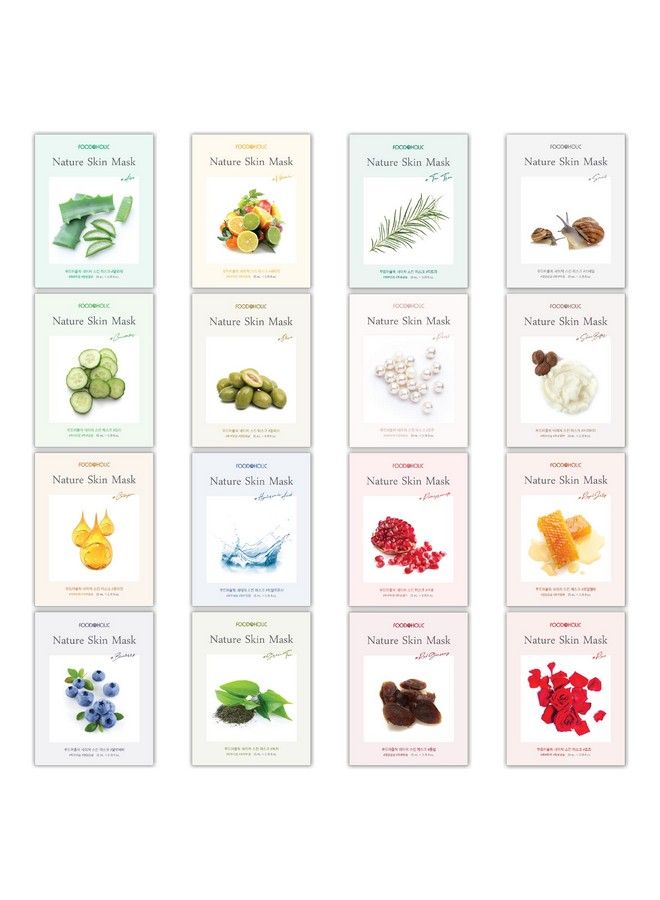OBS LAB ?Nature Skin? 16 Pcs Combopack Premium Korean Essence Facial Mask Sheet (16 Types X 1 Pcs) - Image 2