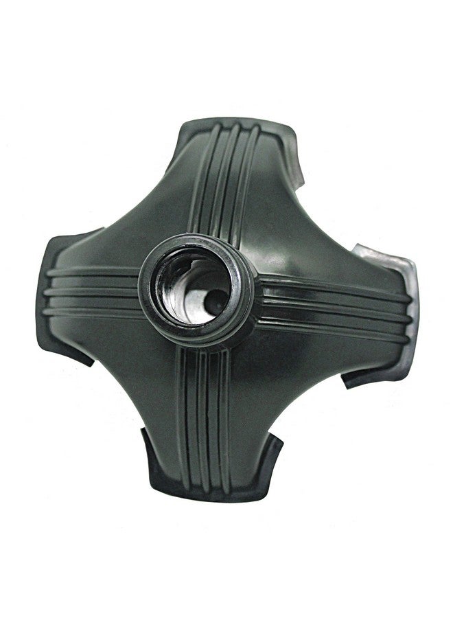 RMS RMS Cane Tip - Self Standing Quad Base Replacement for Most Walking Canes, Walking Sticks, Folding Canes or Offset Quad Pod or Tripod Canes - 4 Prong Rubber Cane Foot Pad (Black) - Image 1