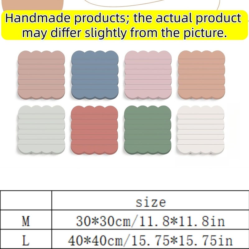 Large Felt Cloud Shaped Bulletin Board 15.75 X 15.75 Inch White Self Adhesive Foldable Cork Board Alternative Vision Board for Office Home Wall Decor - Image 5