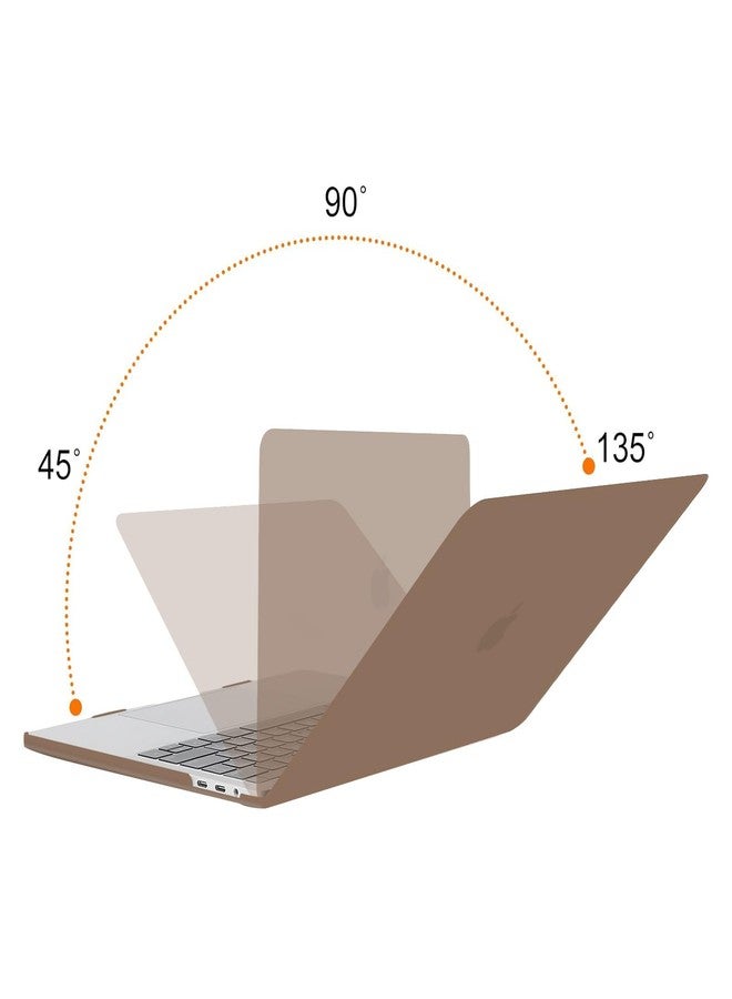 موسيسو جراب MOSISO متوافق مع MacBook Pro مقاس 13 بوصة، موديلات M2 2025، 2024، 2023، 2022-2016، A2338، M1، A2251، A2289، A2159، A1989، A1708، A1706، غطاء بلاستيكي صلب، غطاء لوحة مفاتيح، واقي شاشة، وحقيبة تخزين، لون بني كراميل - Image 4