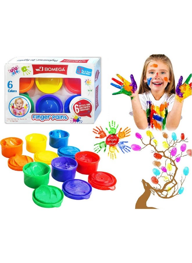 FunBlast Finger Paint for Kids, DIY Coloring Hand Paint for Art and Craft Work, Finger Paints for 3+ Year Kids, Finger Painting Kit, Washable Paints for Kids, Return Gifts for Kids - Image 1