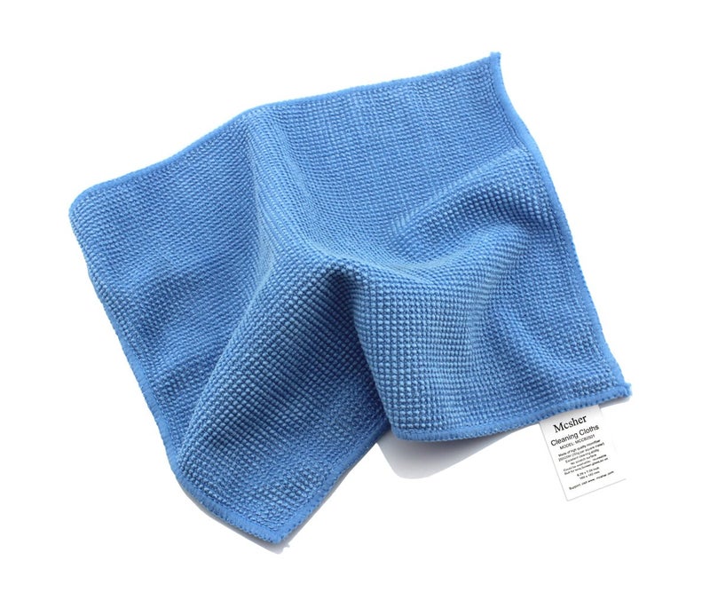 Microfiber Cleaning Cloths 6 Pack Blue 6x 7 Inch