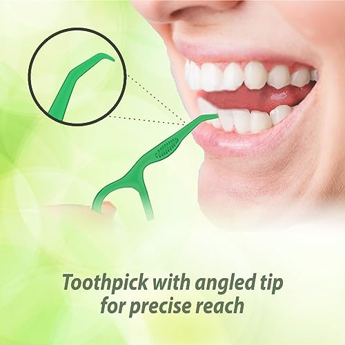 Dentoshine Deep Clean Dental Picks -Mint Flavored 50 ct CAN x 3 (Pack of 3) - Image 4