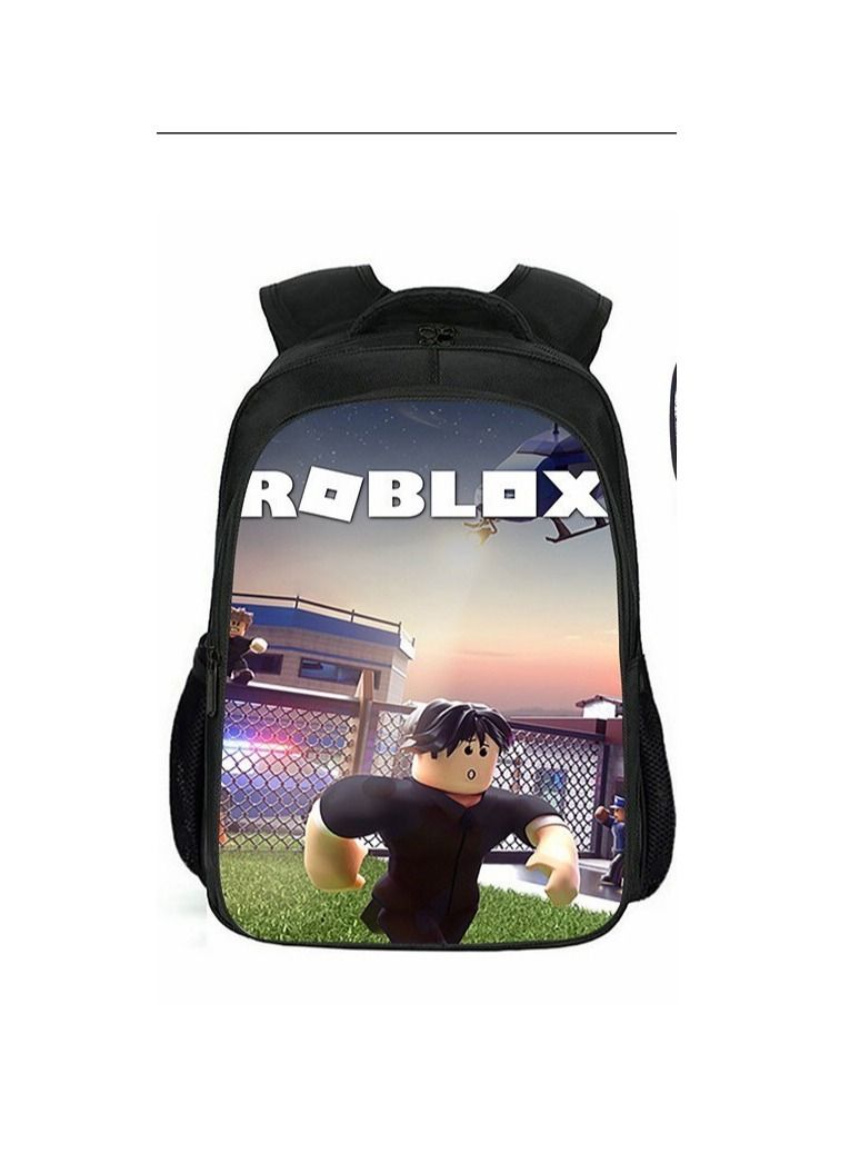 روبلوكس شنطة ظهر مدرسية بتصميم لعبة للاطفال من روبلوكس شنطة ظهر مدرسية بتصميم رسوم متحركة ثلاثية الابعاد بطبعة رسوم متحركة للاولاد وطلاب المدارس الابتدائية والمتوسطة - Image 2