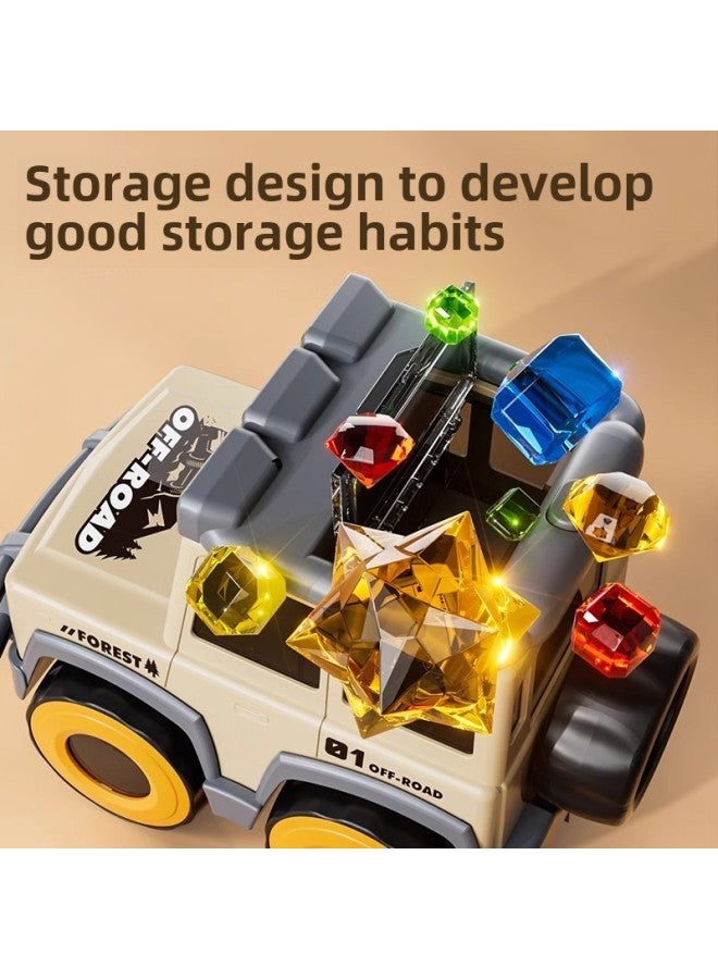2025 Children's Toy Boy Toy Car Car Off-road Vehicle 3 To 6 Years Old Excavator Engineering Vehicle Transportation-Color:4-in-1 Multifunctional Off-road Vehicle [binoculars + Spare Tire Compass + Front Flashlight + Body Storage Box] - Image 5