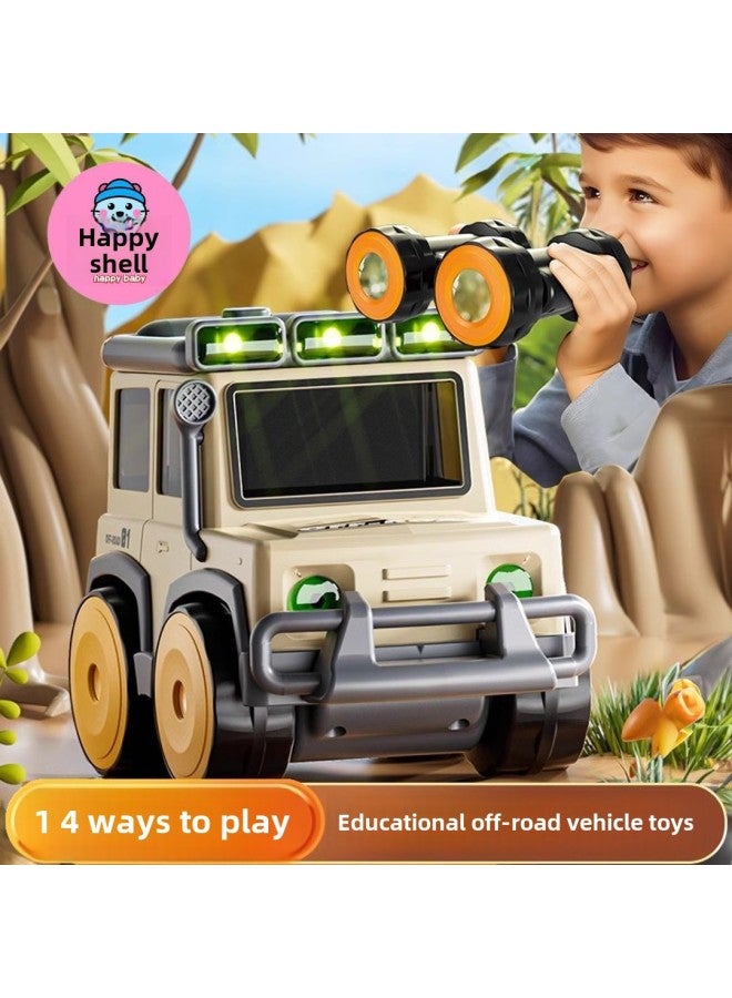 2025 Children's Toy Boy Toy Car Car Off-road Vehicle 3 To 6 Years Old Excavator Engineering Vehicle Transportation-Color:4-in-1 Multifunctional Off-road Vehicle [binoculars + Spare Tire Compass + Front Flashlight + Body Storage Box] - Image 2