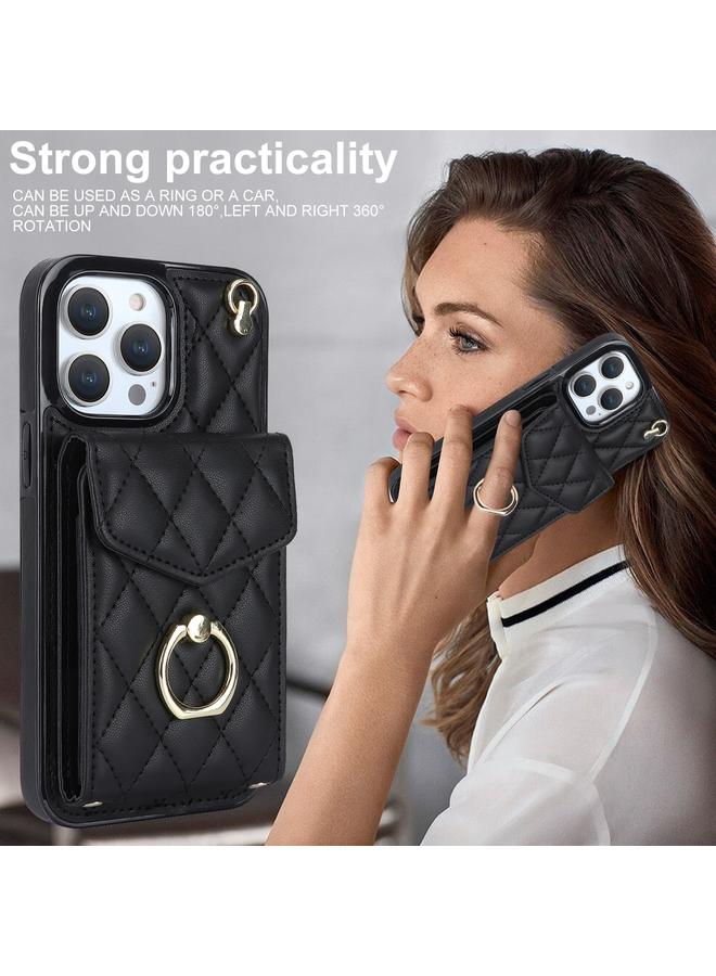 اس-توب جراب لهاتف iPhone 14 Pro Max، جراب هاتف بنمط معيني مع حبل طويل - Image 2