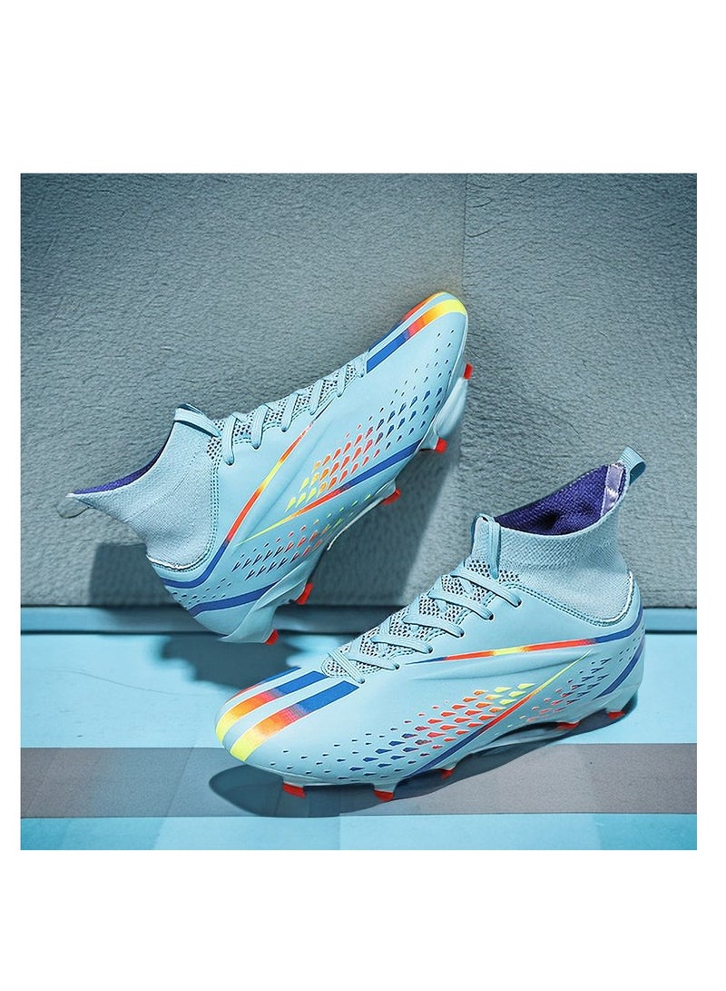 xozgdovg Spike Sneakers TF Training Shoes Football Shoes Non-slip (Spike Bright Moon)33  - Image 2