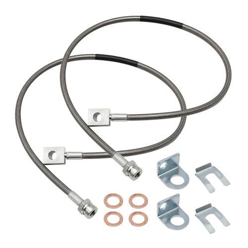UOIENRT 89702 Brake Line 26 Replacement for Jeep Wrangler TJ 9706 4WD TJ Unlimited 0406 4WD YJ 8795 4WD Replacement for Jeep Cherokee XJ 8401 4WD2WD - Image 1
