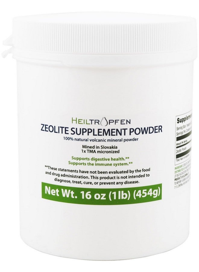 Heiltropfen Zeolite Powder | Dietary Supplement 1 Pound - 454 g | Detox | Clinoptilolite 94+-3% | Activated | Natural Mineral Dust | Ultra FINE Less-Than 2 µm - Image 1