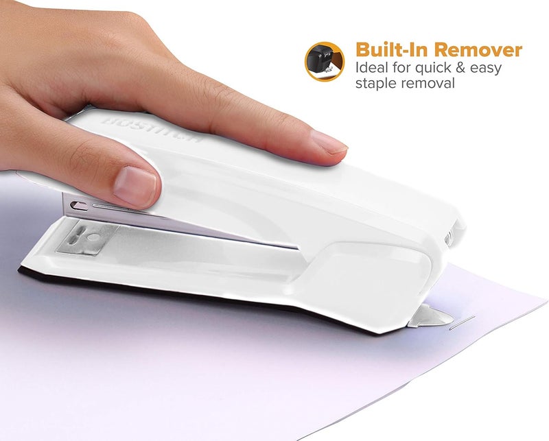 Bostitch Office B210R-WHT Ascend 3 in 1 Stapler with Integrated Remover & Staple Storage, White - Image 3