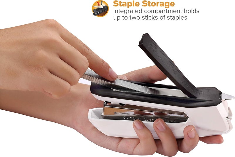 Bostitch Office B210R-WHT Ascend 3 in 1 Stapler with Integrated Remover & Staple Storage, White - Image 4