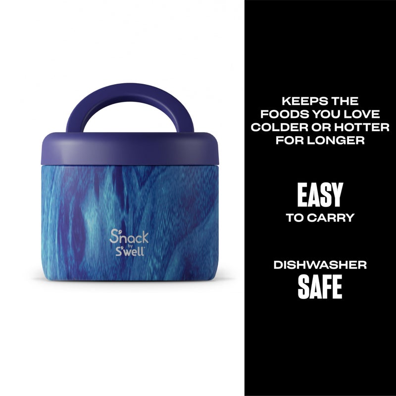 S'well حاوية طعام من S'nack بواسطة S'well، سعة 24 أونصة، غابة أزور، أطباق معزولة مزدوجة الطبقات، خالية من BPA - Image 2