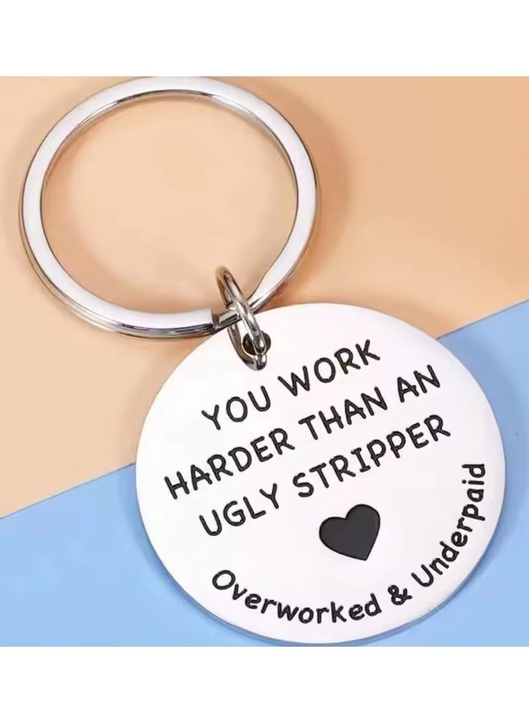 Goolsky Funny Keychains for Coworker, Employee and Friends, Office Key Ring, Farewell, Appreciation Gift, Going Away, Leaving  - Image 4