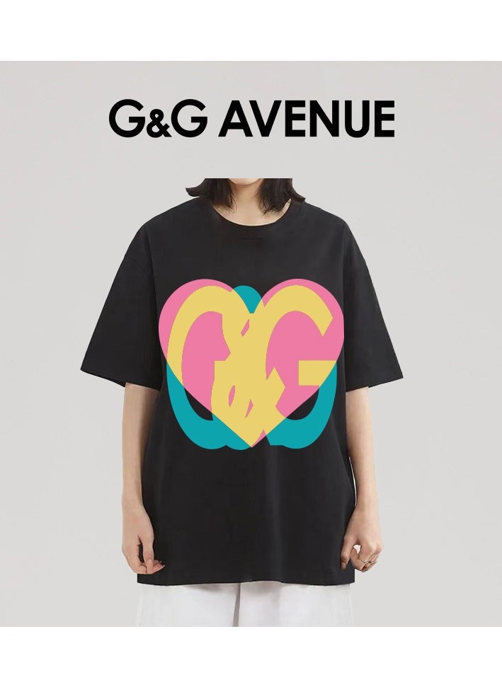G&G AVENUE - One piece T-shirt, men's cotton work shirt, moisture wicking, active sports, men's gym performance T-shirt, round neck Heavy cotton fabric - Image 1