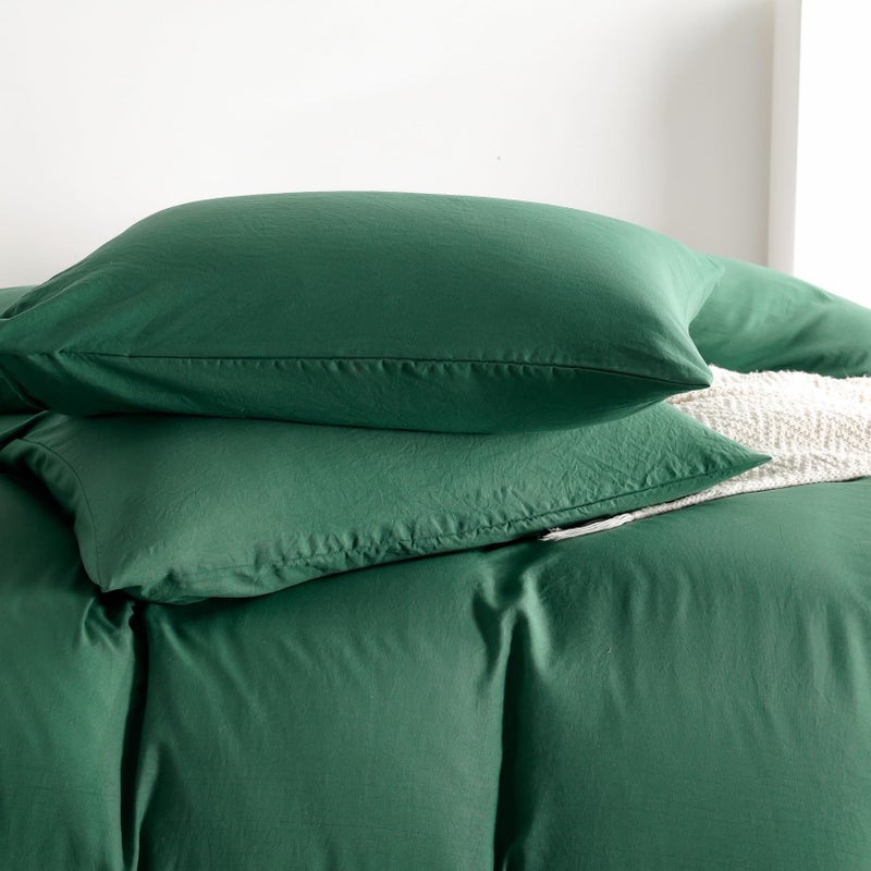 OAITE Duvet Cover,Protects and Covers Your Comforter/Duvet Insert,Luxury 100% Super Soft Microfiber,Queen Size,3 Piece Duvet Cover Set Includes 2 Pillow Shams - Image 4