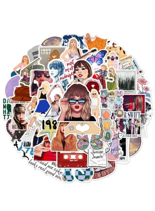 Tay-Loris 50pcs Waterproof Vinyl Stickers for Adults - Pop, Country, and Folk Music Themes for Water Bottles, Laptops, and Phones - Perfect Decor for Teen Girls! - pzsku/Z093D40D851D10AAC5B11Z/45/_/1723085890/55564bfa-d14a-4da1-8bf6-22546069baea