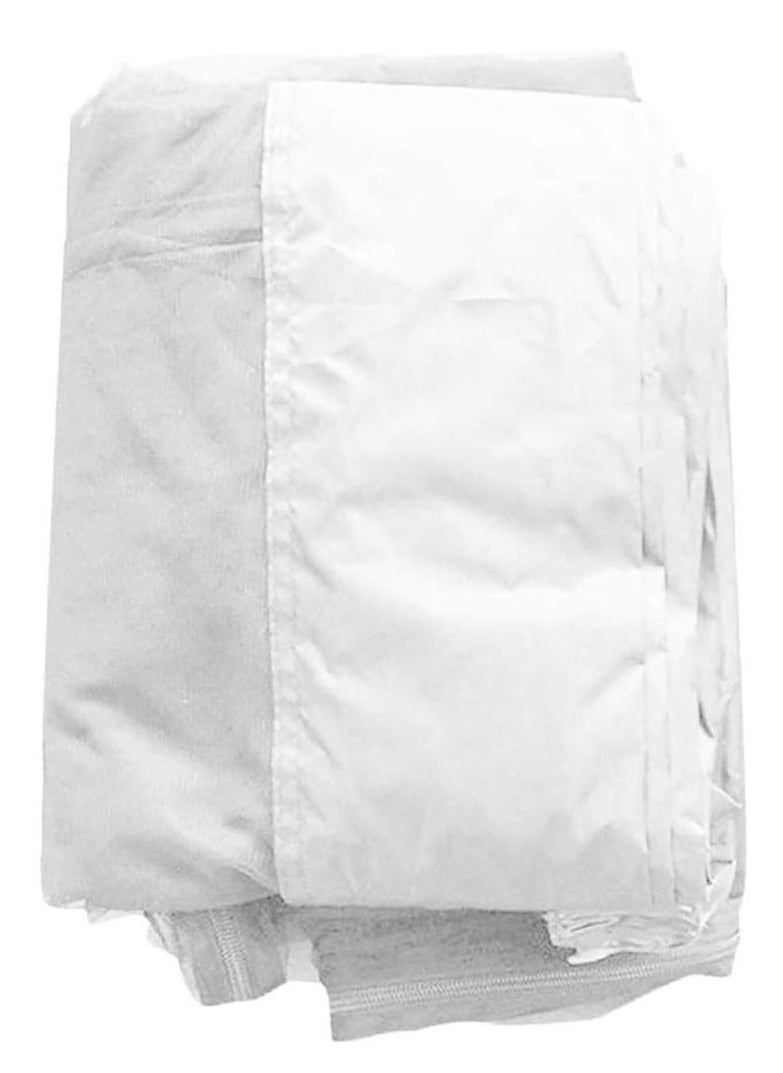 Generic - Patio Umbrella Mosquito Netting - Polyester Mesh Screen with Zipper Opening and Water Tube at Base to Hold in Place - Helps Protect from Mosquitoes - Fits 9FT Umbrellas and Patio Tables - White - Image 1