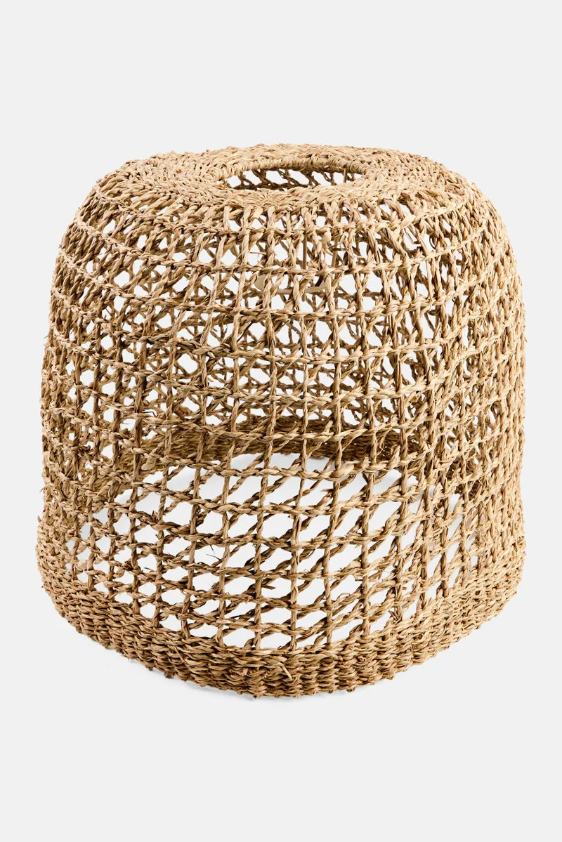 Muy Mucho Natural Fiber Screen Lampshade, Tan
