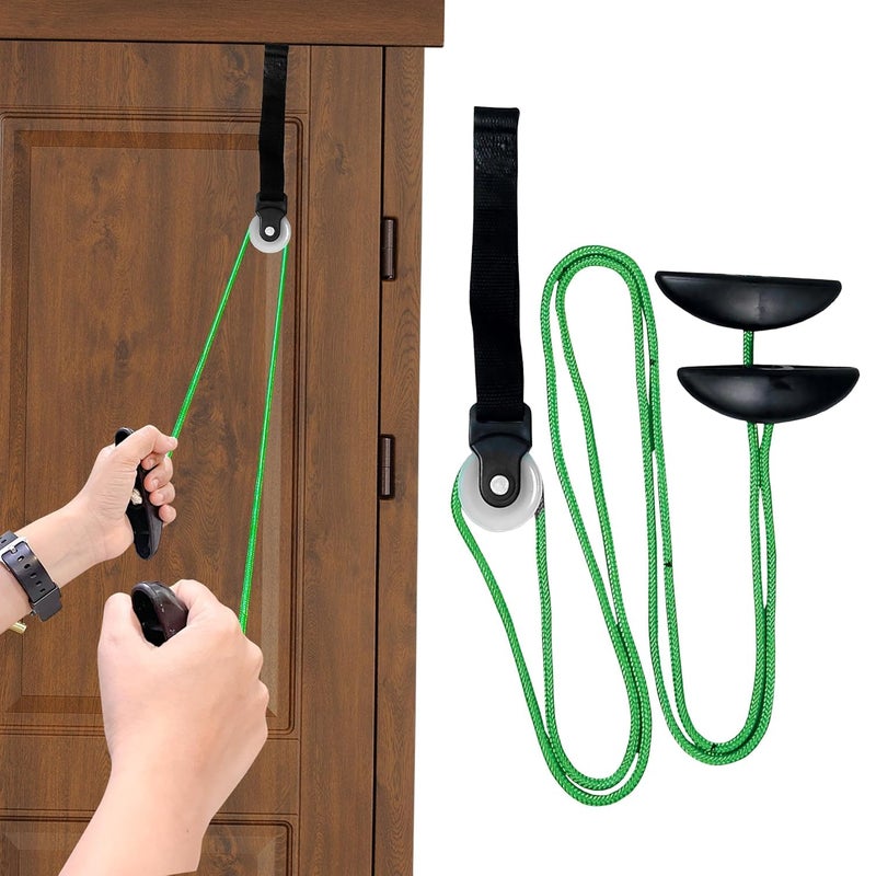UTC Shoulder Pulley with Rope & Door Strap | Exercise Equipment for Frozen Shoulder, Hand & Arm Rehabilitation | Smooth Action Pulley with Nylon Rope - Image 1